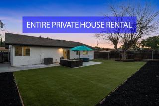Entire Private 4BR-2Bth, Hot Tub, King Bed, Garage, Gated Backyard, Available Now - 0