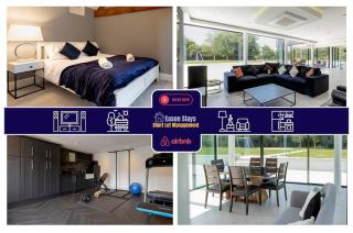 6 BR Luxury House With Huge Garden and Cinema Room By Eason Stays Short Term Rental Rugby - 0