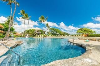 Outrigger Kauai Beach Resort Pool Ocean View Lanai Private Vacation Rental - 0