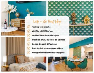Gatsby - Appartement rénové élégant, Hypercentre Saintes, Calme, Fibre, TV 4K, Netflix - Saintes - 7