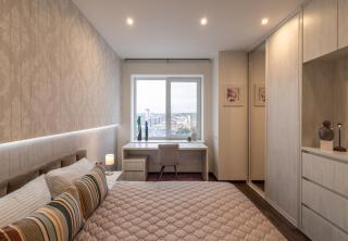 Апартаменты с двумя спальнями с завораживающим видом на Днепр возле Мост Сити - 2