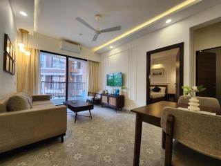 Tranquil 1BHK Heaven in Candolim - Modern Style, Pool, Walk from Beach - 0