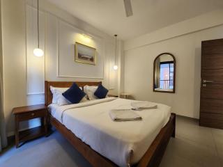 Tranquil 1BHK Heaven in Candolim - Modern Style, Pool, Walk from Beach - 7