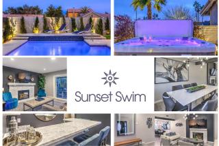 Sunset Swim, Luxury Vegas Villa with Pool, Hot Tub - 0