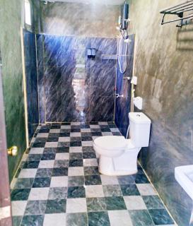 Hilltop chalet, with AC, private bathroom, kitchen & balcony with views - 3