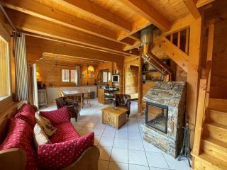 Chalet chaleureux 8 pers, 5 ch, cheminée, proche pistes, Crest-Voland - FR-1-733-5 - 8