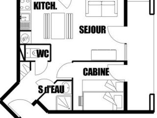 2 pièces, 4 pers, terrasse, rez-de-jardin, face aux pistes, proche centre, équipements inclus - FR-1-572-160 - 3