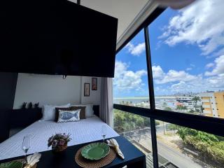 Flat602 na cobertura - Luxo Beira Mar Caribessa - vista mar - 2