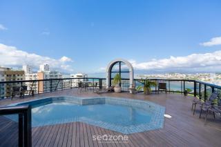 Acomodações completas em prédio com piscina e academia no Centro de Florianópolis - LINs - 0