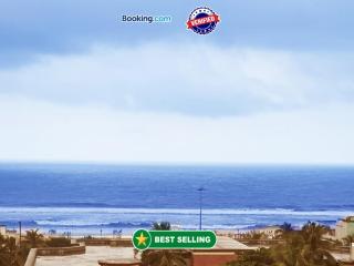 SEA VIEW-TEMPLE VIEW from rooftop- Near Swargadwar Sea Beach - Bengali market -HOTEL KUBER PALACE- PURI - Lift-Parking - Restaurant - Best Hotel In Puri - 0