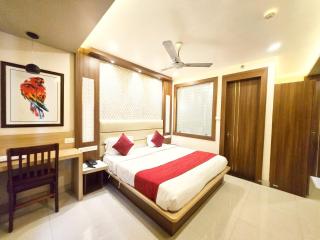 SEA VIEW-TEMPLE VIEW from rooftop- Near Swargadwar Sea Beach - Bengali market -HOTEL KUBER PALACE- PURI - Lift-Parking - Restaurant - Best Hotel In Puri - 5