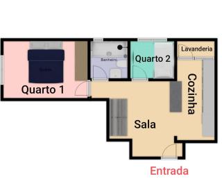 Apartamento 2 dormitórios com Wi-fi e 1 vaga de Estacionamento - 9