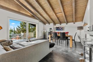 Crans-Montana 6 pers, grand appart rénové avec balcon, vue & parking - 6