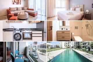 Modern Apartment Pool Balcony & Comfort - 8