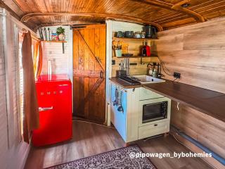 Winterharde pipowagen met hottub, bbq & uitzicht - 5