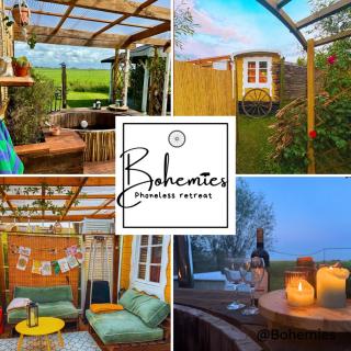 Winterharde pipowagen met hottub, bbq & uitzicht - 2