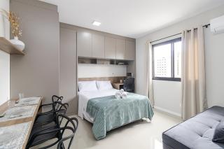 Studio Completo, bem localizado, academia, lavanderia e coworking - 0