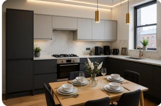 Spacious 2Bedroom flat ,sleeps 9, perfect for contractors,families,groups - 2