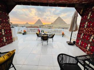 Blue Scarab Pyramids View - 0