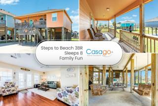 Retreat Steps to Beach Group Ready Sleeps 8 - 0