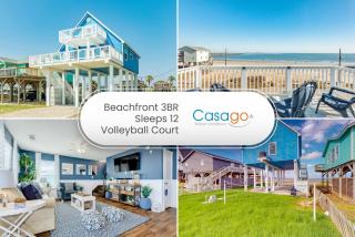 Oasis Beachfront Volleyball Court Sleeps 12 - 0