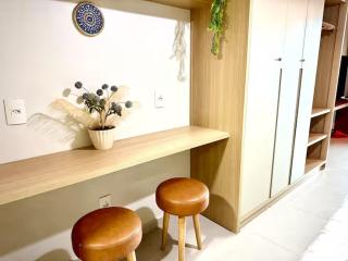 Flat Piscina Privativa à Beira Mar - 5