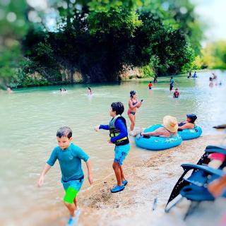 Glamping Vacation on the San Marcos River for the Whole Family: Luxury Safari Tent near Kingsbury, Texas -  - 6