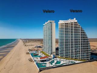 Beautiful 2 bedroom Corner Beach Front Condominium Encantame Velero 905 - 0