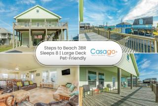 Escape Steps to Beach Large Deck Dog Haven - 0