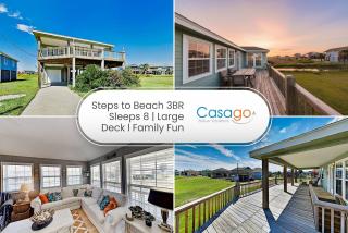 Escape Steps to Beach Large Deck Group Ready - 0