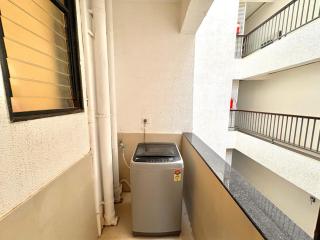 Beige 1BHK Family Retreat - Gym, Pool Access - Near Candolim Beach - 6