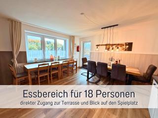 Familientreffen - Ganzes Haus - Spielplatz - Spielzimmer - Garten - Scheune - Terasse - Grill - Ferienhaus Taufstein - 7