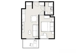 Velvet Sky Apartment Ac Balcony Parking - 9