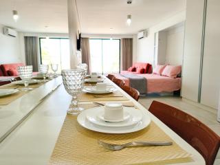 Apto pe na areia com linda vista do mar da varanda - 9