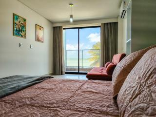 Apto pe na areia com linda vista do mar da varanda - 8