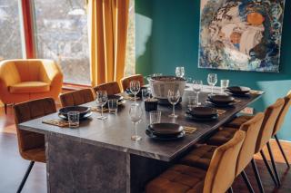 Design 3BD apartment cooking area in architect villa - Prag - 7