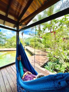 Casa Rosa - Terra Dourada, Paraíso na Natureza, piscina natural, Wi-Fi - 4