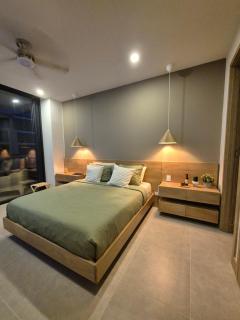 Apartamento moderno con vista al mar y piscinas 1 habitación con balcón en Manzanillo,Cartagena - 1