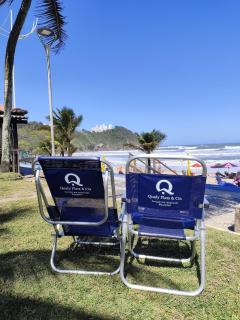 F1-Pe na Areia da Praia do Tombo, 2 Suites, Ar Cond, 2 Banheiros, 1 Vaga + Roupas de Cama - 6