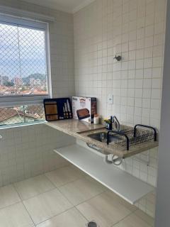 Apê completo com varanda gourmet e vista livre Canto do forte - Praia Grande - 9