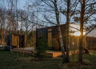 Balsam Fir Mirror House at FarAway Pond - 0