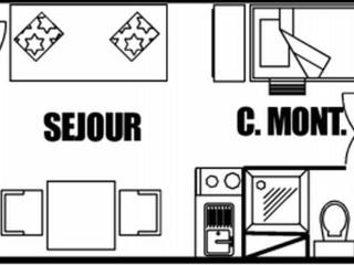 Studio pour 4 personnes, résidence Bellatrix, Flaine Front de Neige, accès direct aux pistes - FR-1-687-45 - 5