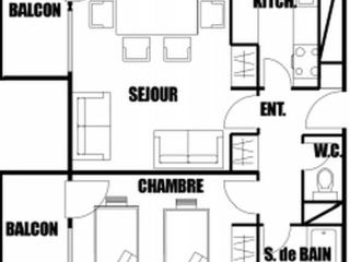 Charmant Appartement 2P, 6 Couchages, Pied des Pistes - Résidence Aldebaran, Flaine Forum - FR-1-687-101 - 3