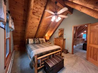 True Log Cabin in the Poconos with Sauna, Movie Theatre, Hot Tub, Fire Pit! - 2