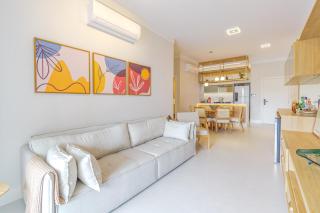 Apto Pe na Areia com Varanda e Churrasqueira - 4