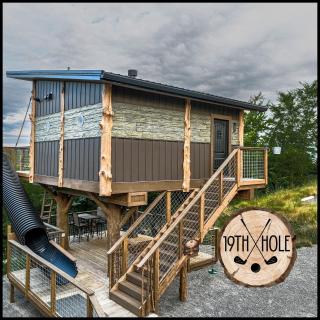 "The 19th Hole" Luxury Treehouse w Golf Views & Private 20ft Slide - 10 Miles from Dollywood - 0