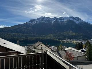 StMoritz Center Vintage Terrace 180 full lake view - 7