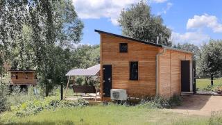 TinyHousebeiDresden Zwischen den Teichen und auf der Pferdekoppel Kaminofen Terrasse Klimaanlage - 0