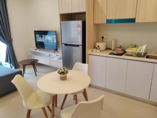 Sunset Seaview 1BR with Balcony at The Shore Kota Kinabalu - 1