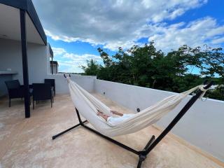 Departamento 2 hab con alberca y roof garden en Temozón - 8